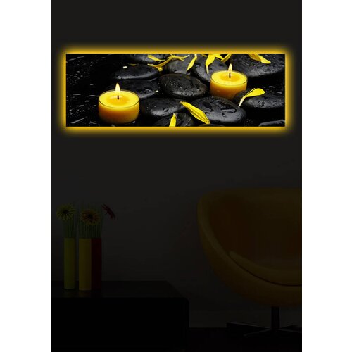 Opviq slika na platnu sa LED osvetljenjem 30x90cm Slike