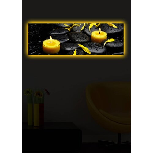 Opviq Slika na platnu sa LED osvetljenjem 30x90cm Cene