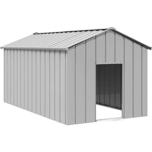 vidaXL Kućica za pse s krovom 114x202x101 cm pocinčani čelik Cijene