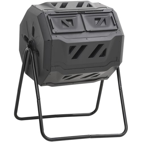  Vrtna posuda za kompost crna 73 x 64 x 95 cm 160 L Cijene