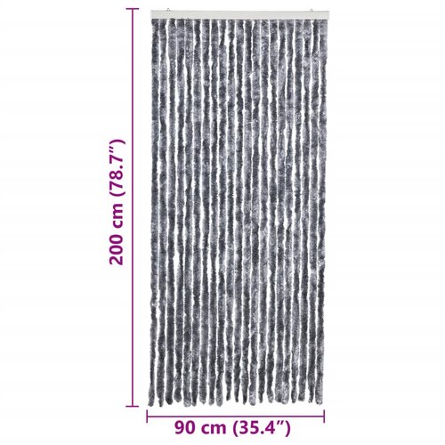  Zastor protiv insekata srebrni 90 x 200 cm &amp;scaron;enil Slike