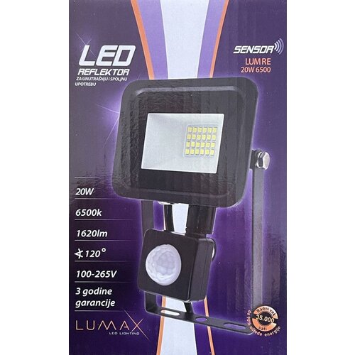  Reflektor lumre-20w 6500k 1620lm sensor Cene