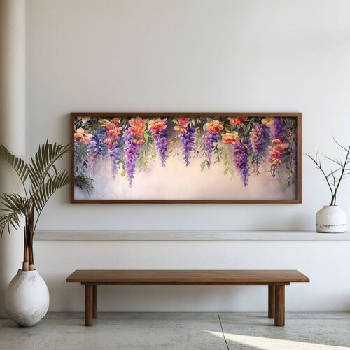 WALLXPERT FAH150-150 Multicolor Decorative Framed MDF Painting Cene
