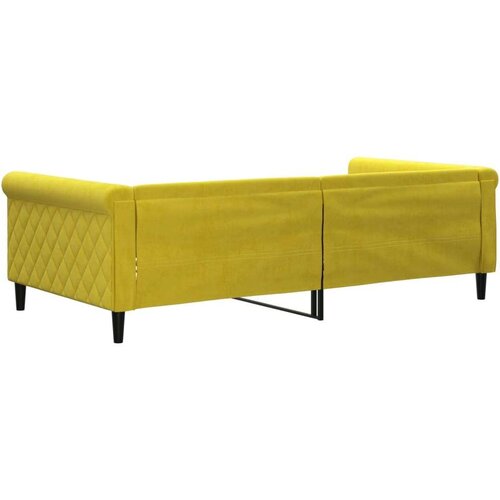 vidaXL Dnevni krevet žuti 100 x 200 cm baršunasti Cene