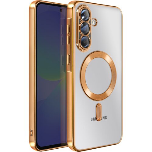 AVIZAR Ovitek za Samsung Galaxy A36, združljiv z MagSafe, s kromiranim robom, Zlata, (5000190036) Cene