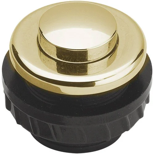 Grothe 62025 tipka za zvono 1-struki zlatna 12 V/1,5 A