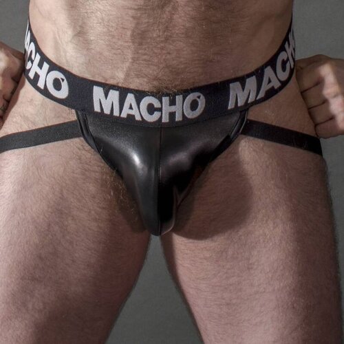 Macho MX25NC Jock Leather Black XL Cene