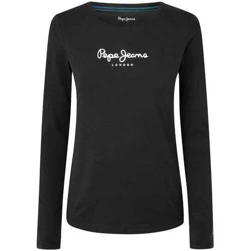 Pepe Jeans Majica 'New Verginia' crna / bijela Cene