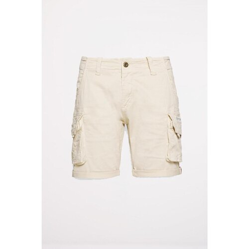 Alpha Industries Hlače CREW SHORT Bež Slike