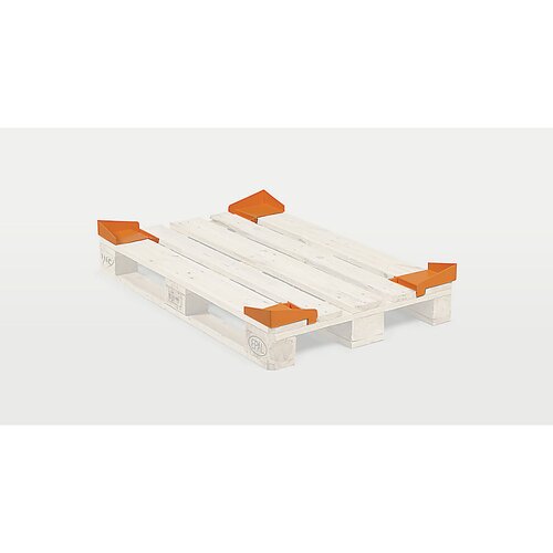 Ratioform Za&amp;scaron;čitni kotnik proti zdrsom, oranžen, DE 20 kosov, Dx&amp;Scaron;xV 190 x 165 x 60 mm Slike