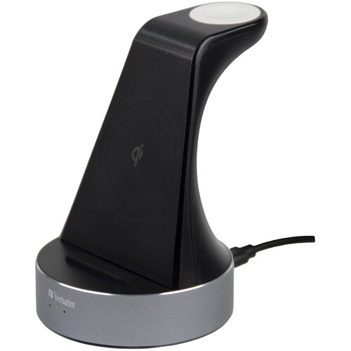 Verbatim WCS-02 Aluminium 2-in-1 Qi Wireless+Apple Watch Charger Slike