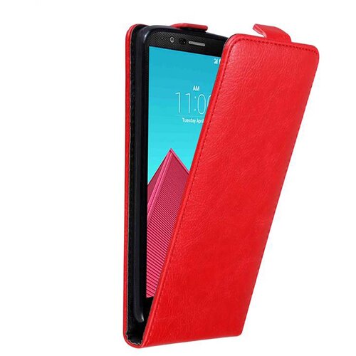 Cadorabo Ohišje, združljivo z LG G4 / G4 PLUS v rdeče jabolko - Zaščitni ovitek v obliki flipa z magnetnim zapiranjem, (20559193) Cene