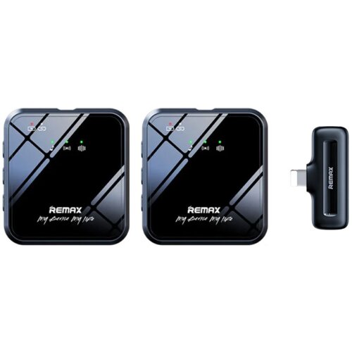 Remax Bezicni mikrofon Lavalier za mobilni telefon K12 iPhone crni Cene