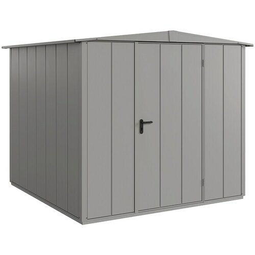 EcoStar Spremi&amp;scaron;te Elegant-S Tip 2 (Vanjska &amp;scaron;irina uklj. krovni prevjes: 258,8 cm, Vanjska dubina uklj. krovni prevjes: 247,7 cm, Siva, Jedna vrata) Slike