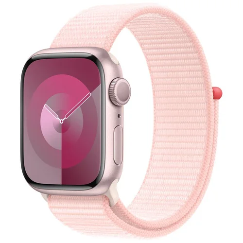 Apple Watch Series 9 45mm Pink AC Light Pink Loop, (MR9J3QCA)