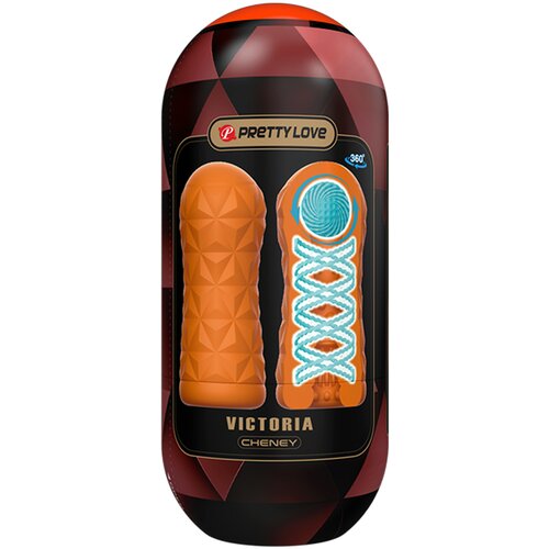Pretty Love Victoria Cheney Tightening Spiral &amp;amp; Stimulation Ball Masturbator Orange Slike