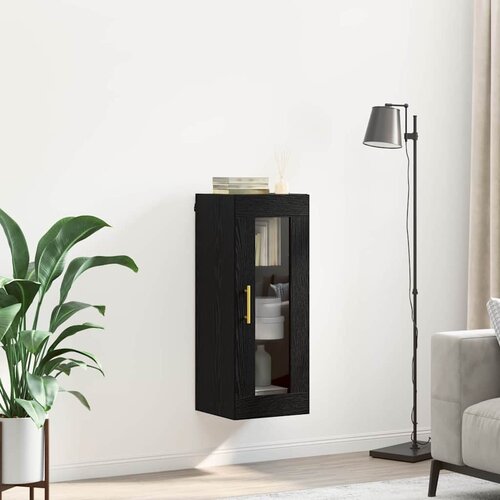  Zidni ormarić Crni hrast 34,5 x 34 x 90 cm Slike