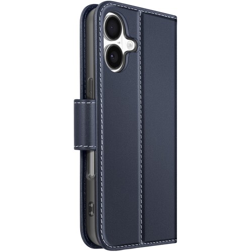 AVIZAR Denarnica etui za iPhone 17 iz premium usnja s funkcijo stojala, Modra noč, (5000190281) Cene