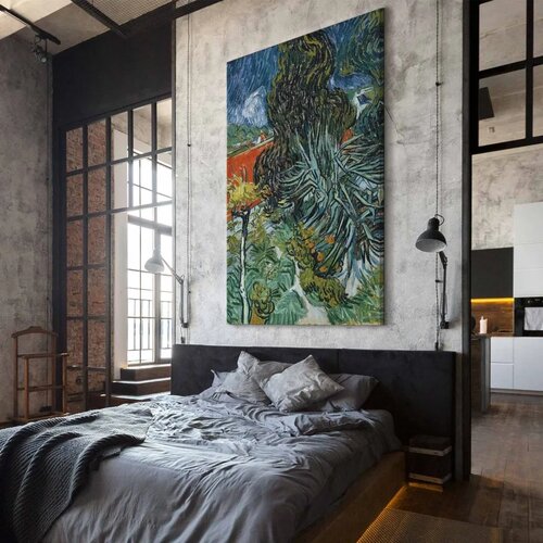  XXL slika - Vincent Van Gogh &amp;ndash; The Garden of Dr. Gachet in Auvers 93x140 Slike