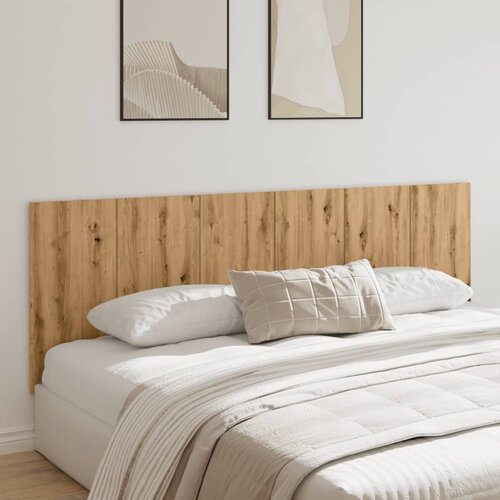 VidaXL Posteljno vzglavje artisan hrast 240x1,5x80 cm inženirski les Slike