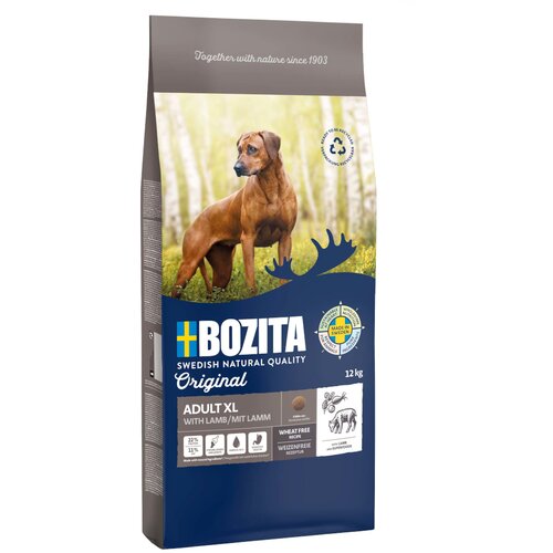 Bozita Original Adult XL z jagnjetino - brez žit - Varčno pakiranje: 2 x 12 kg Cijene