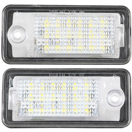 Co2 KOMPLET LUČI LED ZA OSVETLITEV REGISTRSKE TABLICE, AUTOTUNE, ZA AUDI, A3 8P, S3, A4 S4 B6, A4 B7, A6 C6 4F, S6, A8 S8 D3, Q7, (21748455) Slike