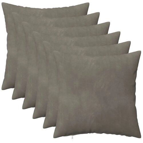  Jastuk s jastukom HEERLEN 6 kom. Svjetlosiva Bar&amp;scaron;un - Svjetlosiva 30 x 30 cm 6 Slike