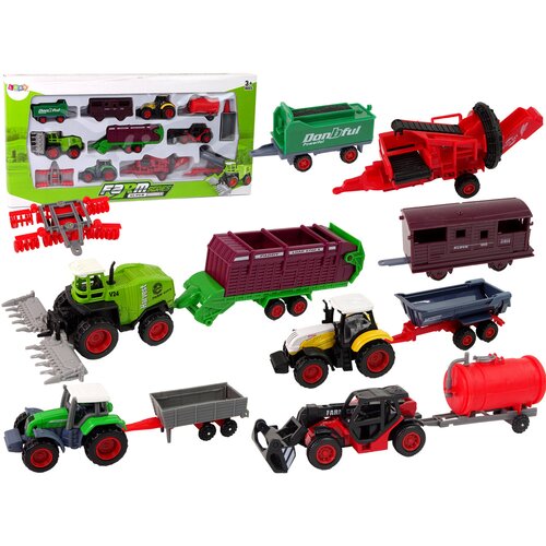  Set poljoprivrednih vozila traktora - 12 elemenata Cene