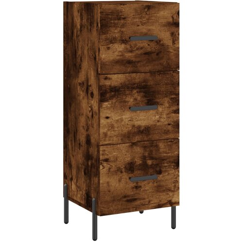  Komoda boja dimljenog hrasta 34,5x34x90 cm konstruirano drvo Slike