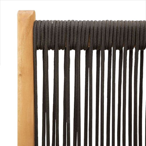 VidaXL Vrtni naslonjači 6 kom crni od masivnog bagremovog drva Slike
