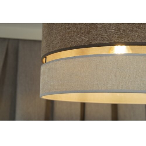  Duolla - Plafonski luster DOUBLE za povr&amp;scaron;insku montažu 1xE27/15W/230V pr. 40 cm braon/siva Slike