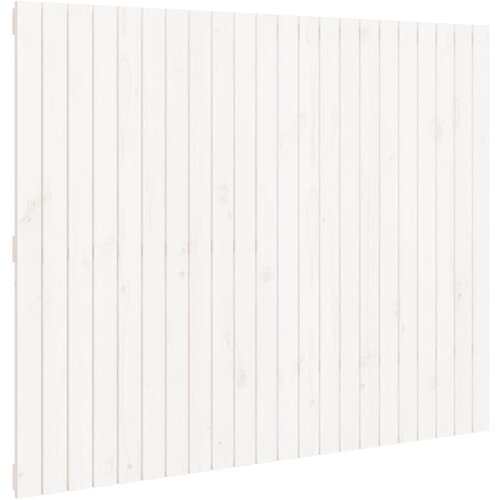 Maison Chic Stensko Posteljno vzglavje - Vzglavna omarica - Nočna omarica belo 140x3x110 cm trdna borovina, (21706774) Slike