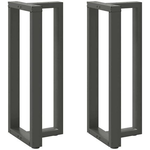  Noge za barsko mizo v obliki črke T 2 kosa antracit 50x35x(100-101) cm jeklo Cene