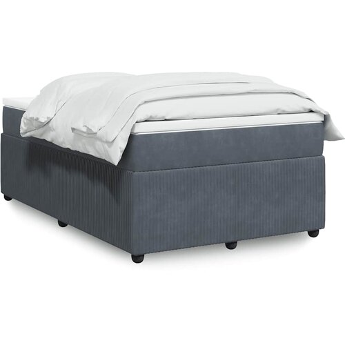 Box spring krevet s madracem tamnosivi 120 x 200 cm bar&scaron;unasti Cijene