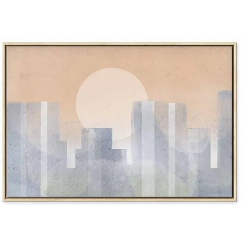  Slika - Modern City (1 Part) Wide - Second Variant 120x80 U prirodnom drvenom okviru Slike