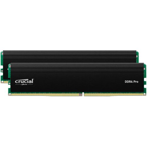 Crucial DRAM Pro OC Overclocking 32GB Kit (2X16GB) DDR5-6400 UDIMM CL38 Black ( CP2K16G64C38U5B ) Cene