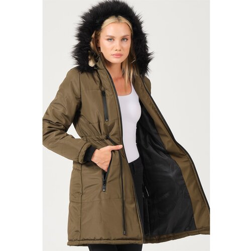 Dewberry Z6762 LADY COAT-KHAKI Cijene