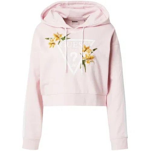 Guess Sweater majica 'ZOEY' žuta / zelena / rosé / bijela