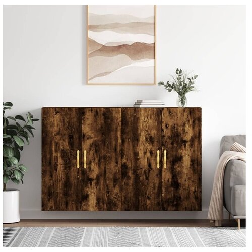 vidaXL Zidni ormarići 2 kom boja dimljenog hrasta 69 5 x 34 x 90 cm Cijene