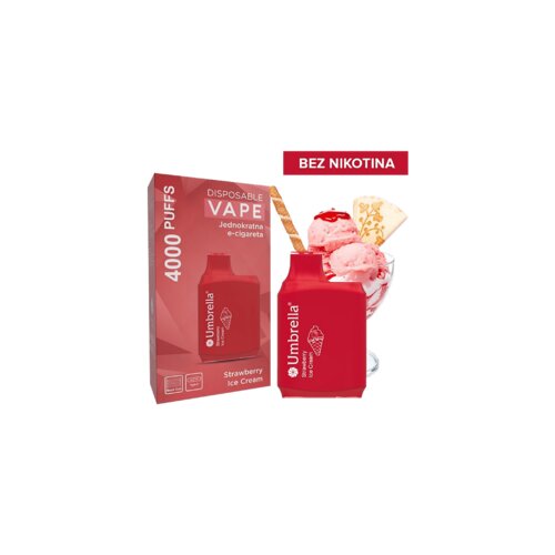 Umbrella 4000 Puffs Strawberry Ice Cream 0mg Cijene