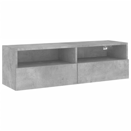 Maison Chic Stenska TV omarica - TV stojalo - Televizijska omarica betonsko siva 100x30x30 cm inženirski les, (21702062) Cene