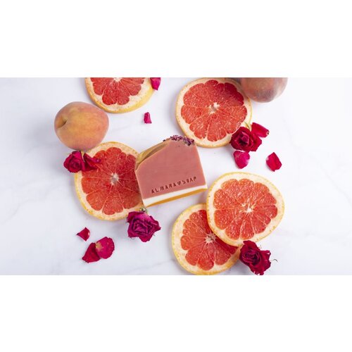 Almara Soap Fancy Pink Grapefruit ročno izdelano milo 100 g Slike