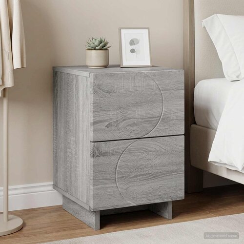  Noćni ormar Siva Sonoma 33,5 x 34,5 x 50 cm Konstruirano drvo Cijene