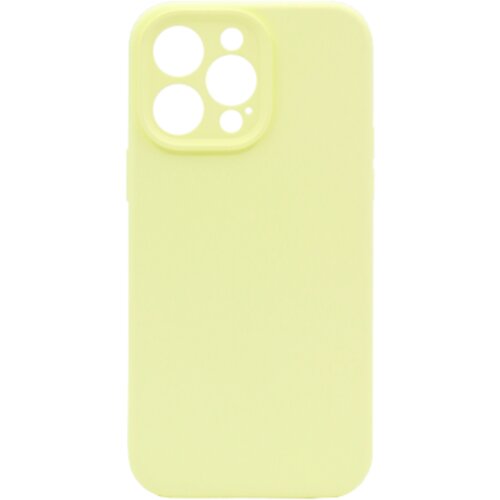 Chameleon Silikonski ovitek (liquid silicone) za Apple iPhone 15 Pro Max, Soft, pastelno rumena Slike