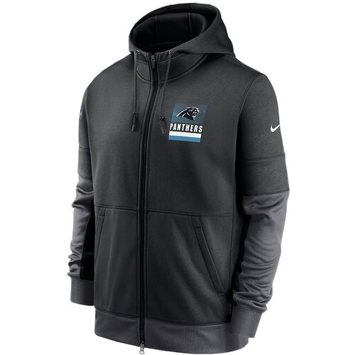 Nike Carolina Panthers Lockup Therma Full Zip majica sa kapuljačom Slike