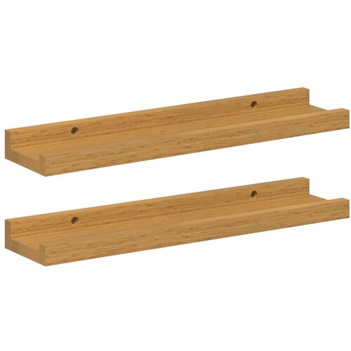  Polica na zidu Zidne 2 pcs Bež 40 x 9 x 3 cm Konstruirano drvo Slike