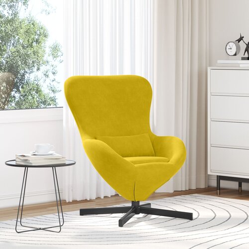vidaXL Jaja Fotelja Žuta Velvet Cijene
