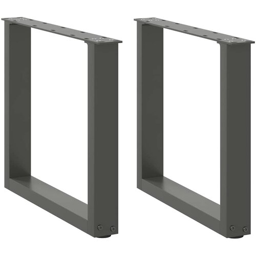  Noge za klub stolić U-oblik 2 kom antracit 50 x (42-43) cm čelik Cene
