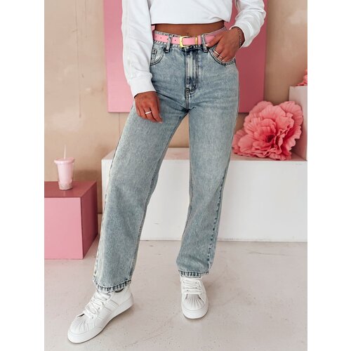 DStreet Spodnie damskie jeansowe mom fit MERTINE niebieskie Slike