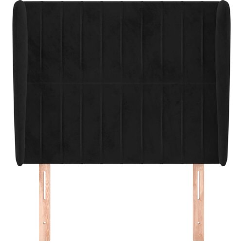  Uzglavlje s u&amp;scaron;ima crno 83 x 23 x 118/128 cm bar&amp;scaron;unasto Slike